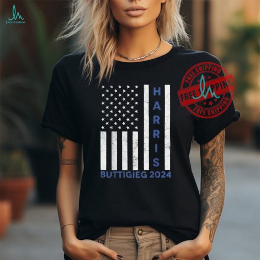 Official Harris buttigieg flag 2024 T shirt