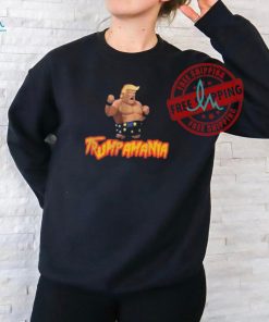 Official Hogan mix Trump trumpamania cartoon T shirt
