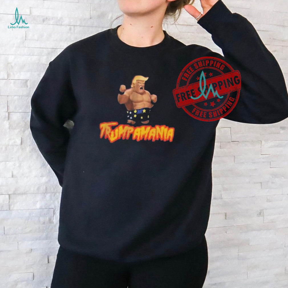 Official Hogan mix Trump trumpamania cartoon T shirt Official Hogan mix Trump trumpamania cartoon T shirt
