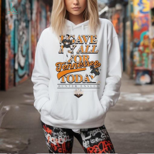 Official Hunter Ensley Give My All For Tennessee Volunteers Today Shirt