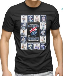 Official I May Live In Alabama But I’m A Dallas Cowboys Legends Blanket Fan Forever Signatures Shirt