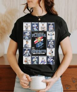 Official I May Live In Florida But I’m A Dallas Cowboys Legends Blanket Fan Forever Signatures Shirt
