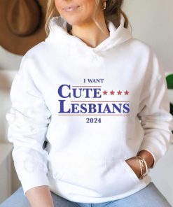Official I Want Cute Lesbians 2024 Shirt