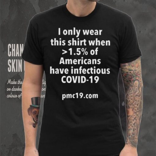 Official I only wear this shirt when 1.5% of Americans have infectious covid 19