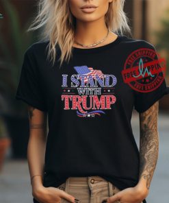 Official I stand with Trump usa flag T shirt