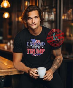 Official I stand with Trump usa flag T shirt