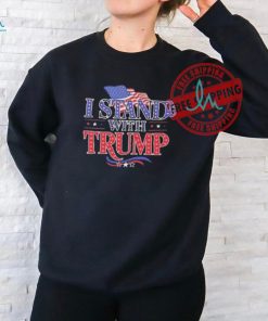 Official I stand with Trump usa flag T shirt