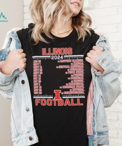 Official Illinois Fighting Illini Champion 2024 Football Schedule Shirt, hoodie, sweater, long sleeve and tank top Official Illinois Fighting Illini Champion 2024 Football Schedule Shirt