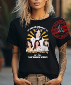 Official In Loving Memory Of Shannen Doherty 1971 2024 Thank You For The Memories T Shirt, hoodie, sweater, long sleeve and tank top Official In Loving Memory Of Shannen Doherty 1971 2024 Thank You For The Memories T Shirt