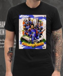 Official India T20 World Cup 2024 Champions Win Poster shirt
