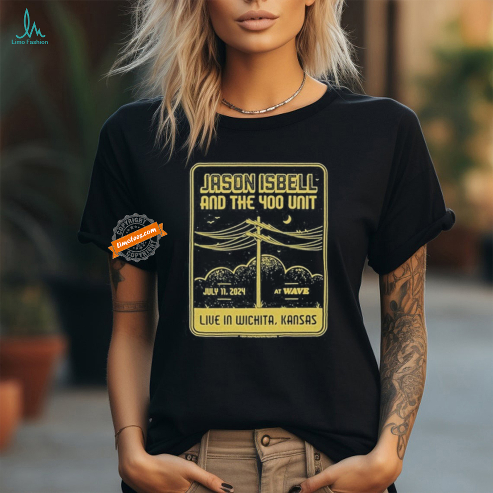Official Jason Isbell And The 400 Unit Wave 07 11 2024 Wichita, KS Shirt Official Jason Isbell And The 400 Unit Wave 07 11 2024 Wichita, KS Shirt