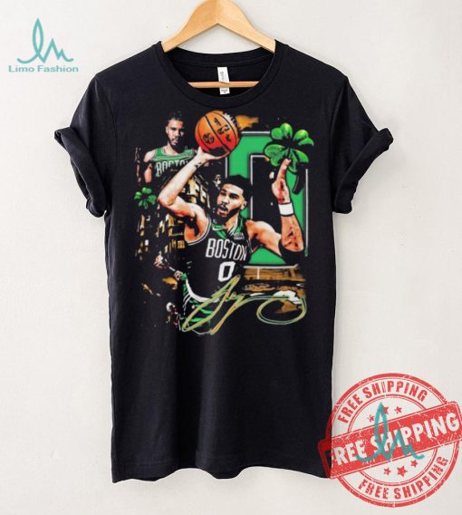 Official Jayson Tatum Boston Celtics Graphic Signature Shirt