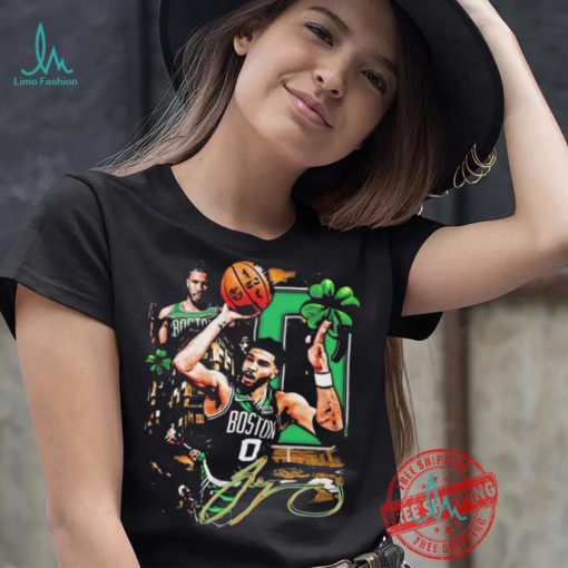 Official Jayson Tatum Boston Celtics Graphic Signature Shirt