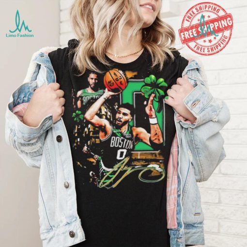 Official Jayson Tatum Boston Celtics Graphic Signature Shirt