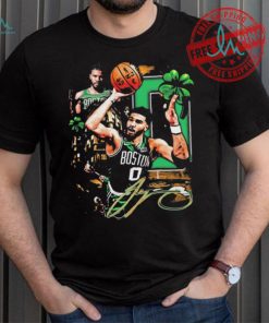 Official Jayson Tatum Boston Celtics Graphic Signature Shirt