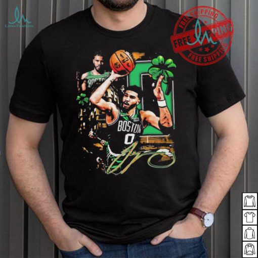 Official Jayson Tatum Boston Celtics Graphic Signature Shirt