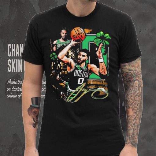 Official Jayson Tatum Boston Celtics Graphic Signature Shirt