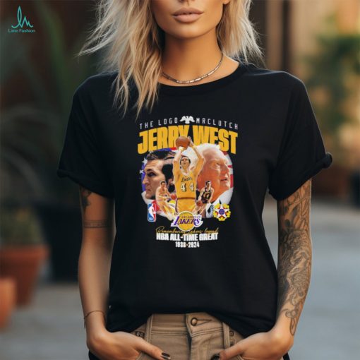 Official Jerry West The Logo Mr Clutch Remembering Lakers Legend NBA ALl Time Great 1938 2024 Shirt