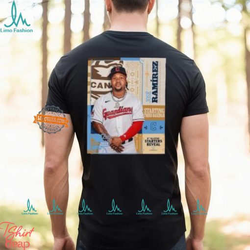 Official José Ramírez Cleveland Guardians Third Baseman National League 2024 All Star Game Shirt