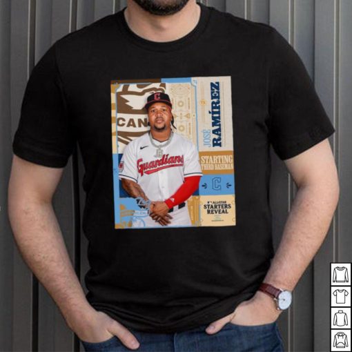Official José Ramírez Cleveland Guardians Third Baseman National League 2024 All Star Game Shirt