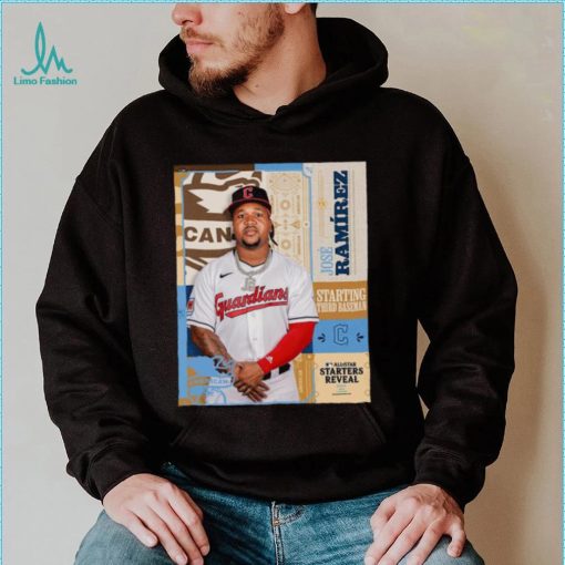 Official José Ramírez Cleveland Guardians Third Baseman National League 2024 All Star Game Shirt