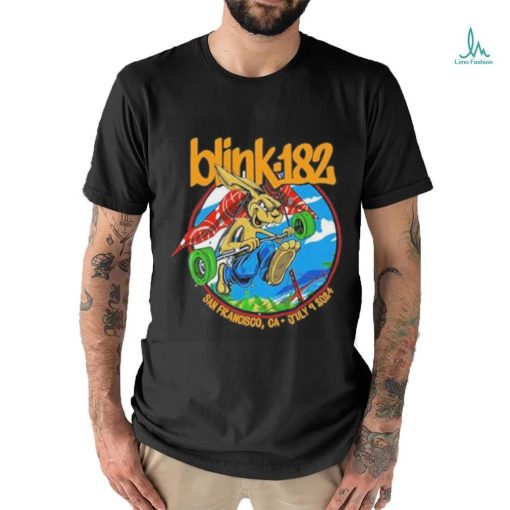 Official July 9, 2024 Blink 182 San Francisco Chase Center T Shirt