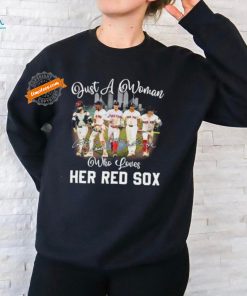 Official Just A Woman Who Loves Hers Boston Red Sox 2024 Signatures Shirt