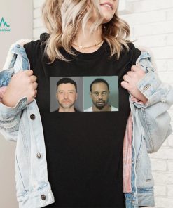 Official Justin Timberlake and Tiger Woods Mugshot Bar Shirt