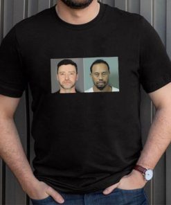 Official Justin Timberlake and Tiger Woods Mugshot Bar Shirt