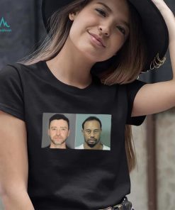 Official Justin Timberlake and Tiger Woods Mugshot Bar Shirt