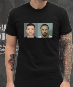 Official Justin Timberlake and Tiger Woods Mugshot Bar Shirt