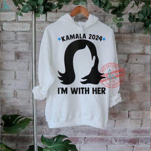 Official Kamala 2024 I’m with her silhouette president vote usa T shirt