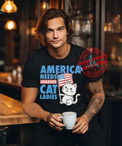 Official Kamala America Needs Childless Cat Ladies T Shirt, hoodie, sweater, long sleeve and tank top Official Kamala America Needs Childless Cat Ladies T Shirt
