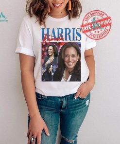 Official Kamala Harris 2024 Portrait Collage Black Women’s President America Flag T shirt