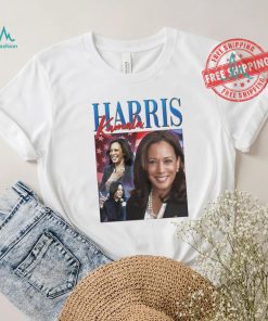 Official Kamala Harris 2024 Portrait Collage Black Women’s President America Flag T shirt