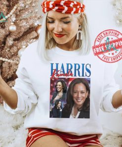 Official Kamala Harris 2024 Portrait Collage Black Women’s President America Flag T shirt