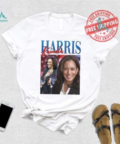 Official Kamala Harris 2024 Portrait Collage Black Women’s President America Flag T shirt