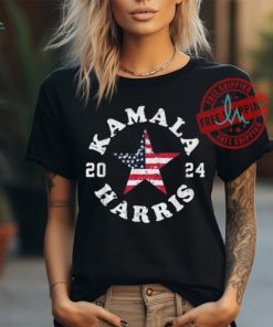 Official Kamala Harris 2024 president American flag T shirt