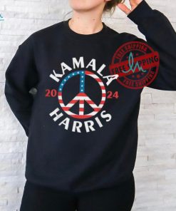 Official Kamala Harris 2024 usa peace T shirt