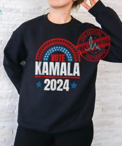 Official Kamala Harris 2024 vote for president election retro rainbow T shirt, hoodie, sweater, long sleeve and tank top Official Kamala Harris 2024 vote for president election retro rainbow T shirt