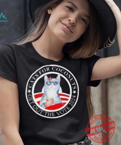 Official Kamala Harris Cat For Coconut Get Out The Vote America Logo 2024 T shirt