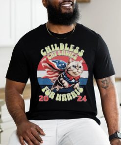 Official Kamala Harris Childless American Cat Ladies For Harris 2024 T shirt