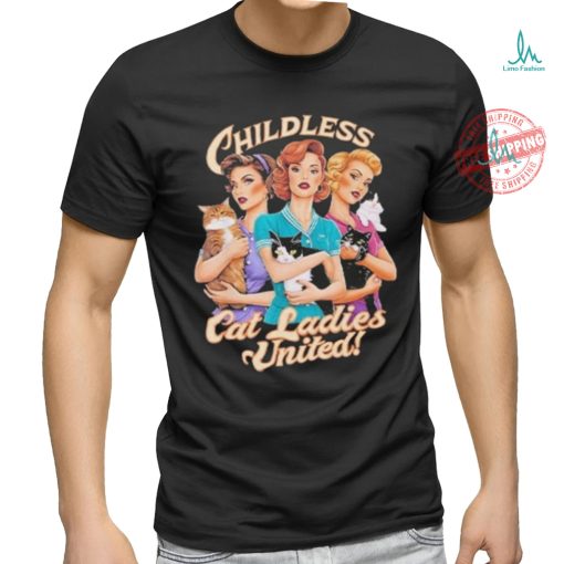 Official Kamala Harris Childless Cat Ladies United Shirt