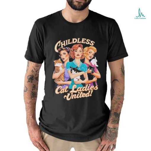 Official Kamala Harris Childless Cat Ladies United Shirt