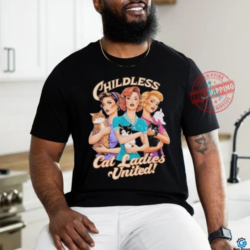 Official Kamala Harris Childless Cat Ladies United Shirt