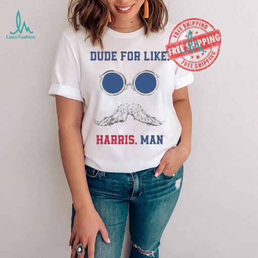 Official Kamala Harris Dudes For Like Harris Man Voting Harris 2024 T shirt