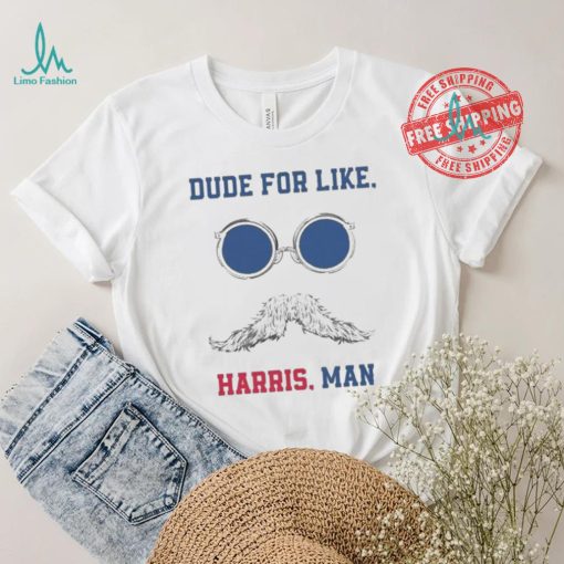 Official Kamala Harris Dudes For Like Harris Man Voting Harris 2024 T shirt