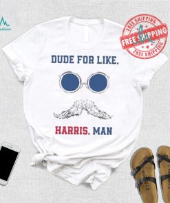 Official Kamala Harris Dudes For Like Harris Man Voting Harris 2024 T shirt