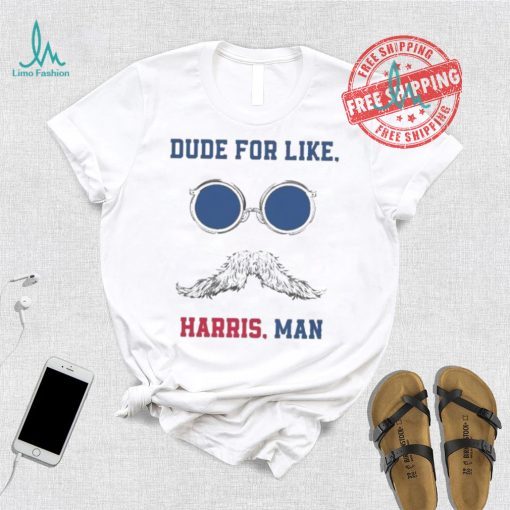 Official Kamala Harris Dudes For Like Harris Man Voting Harris 2024 T shirt