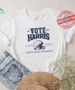 Official Kamala Harris Helmet Football Est 2024 Vote Harris White Dudes For Harris Shirt